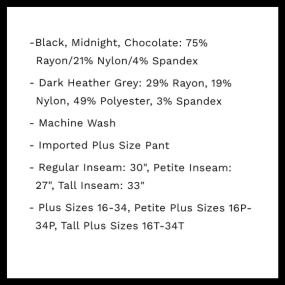 Catherines Universal Pant 32W Chocolate Ganache - Picture 5 of 7